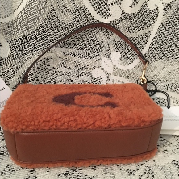 Coach Notila 19 In Shearling With Coach Motif - Picture 9 of 11